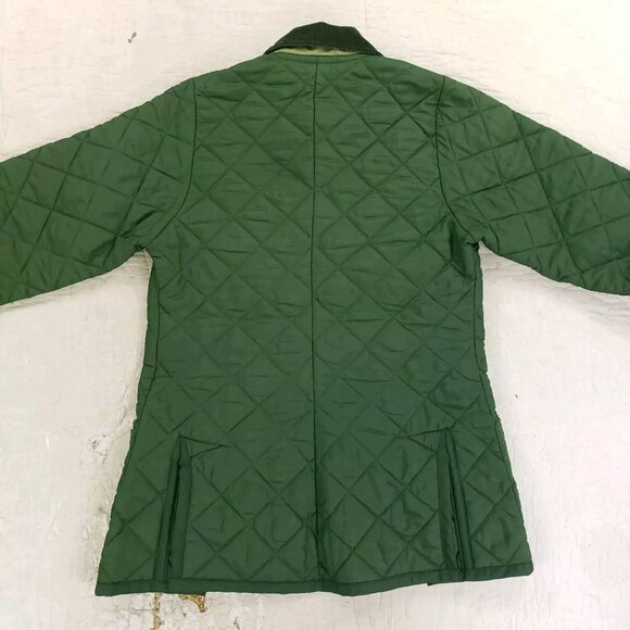 Lavenham Quilted Equestrian Jacket Womens US Size 10 Green - Picture 3 of 9